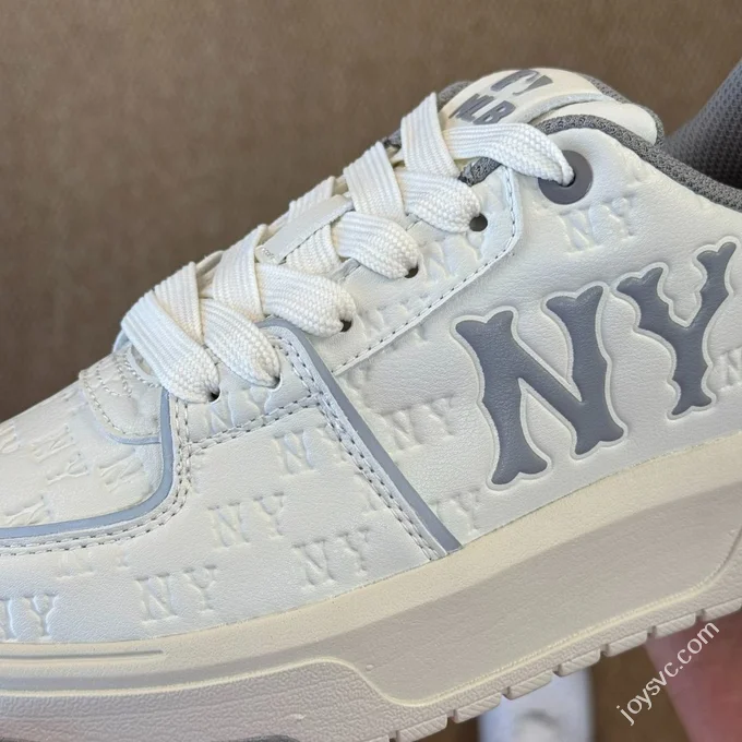 MLB Chunky Liner Senior Shoes Increased Height Platform Beige Grey 3ASXE035N (GP002)