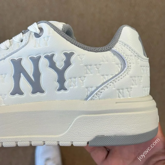 MLB Chunky Liner Senior Shoes Increased Height Platform Beige Grey 3ASXE035N (GP002)