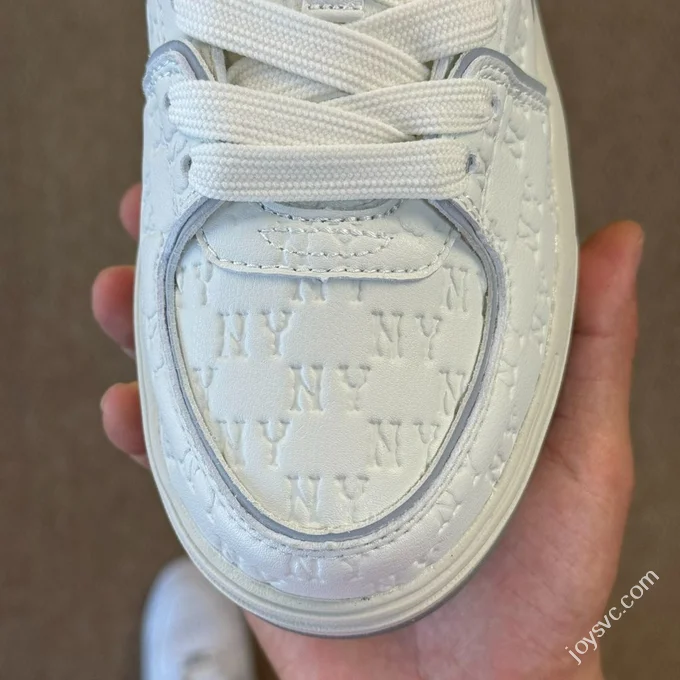 MLB Chunky Liner Senior Shoes Increased Height Platform Beige Grey 3ASXE035N (GP002)