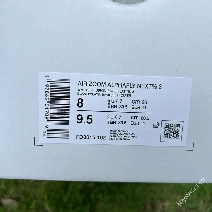 Y Pure Original Nike Alphafly 3 Marathon Racing Shoes White Grey FD6315-102