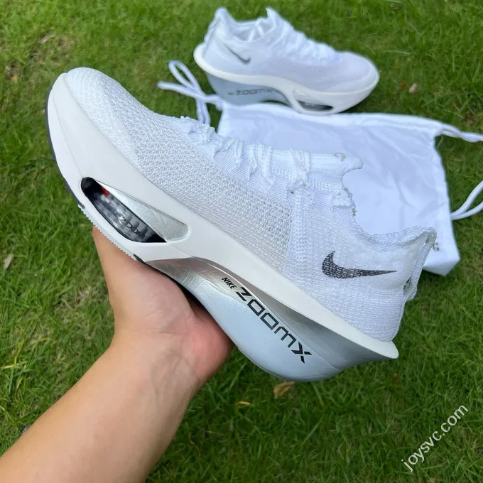 Y Pure Original Nike Alphafly 3 Marathon Racing Shoes White Grey FD6315-102