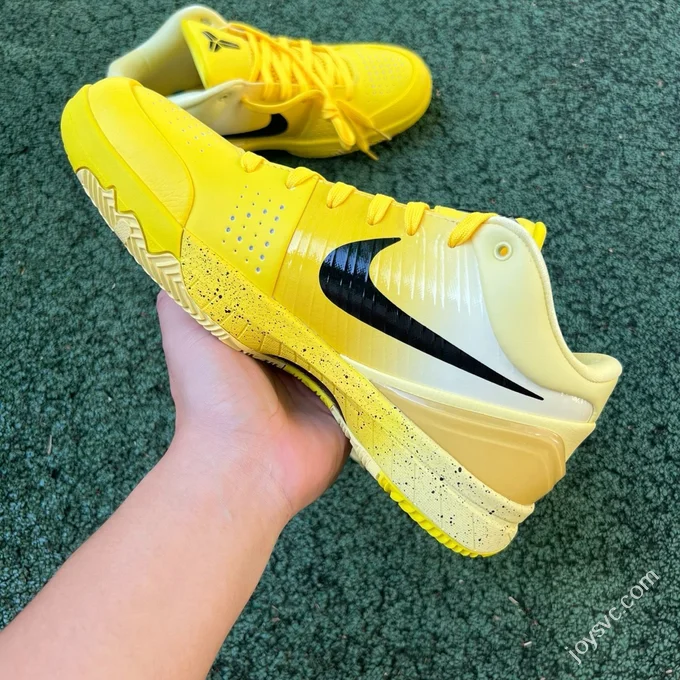S2 Pure Original Kobe 4 Protro CHBL Yellow Black Basketball Shoes IH0587-700