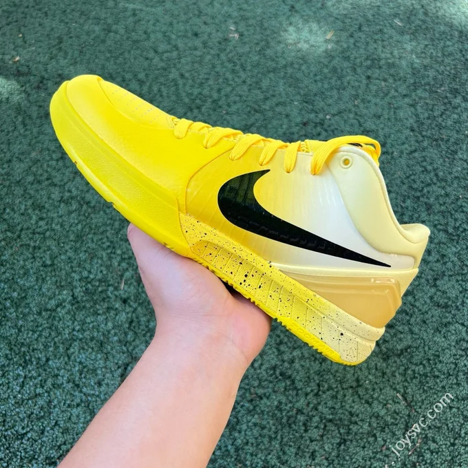 S2 Pure Original Kobe 4 Protro CHBL Yellow Black Basketball Shoes IH0587-700