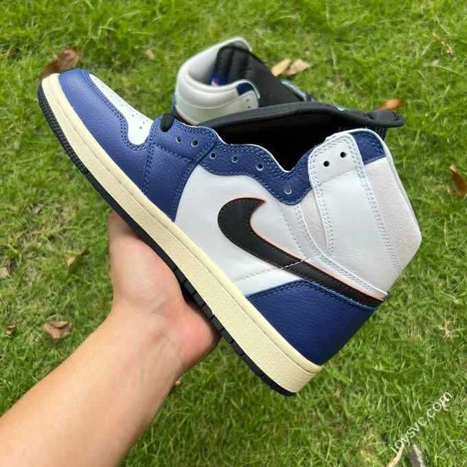 AJ1 High Top Black Blue Air Jordan 1 Retro DZ5485-100