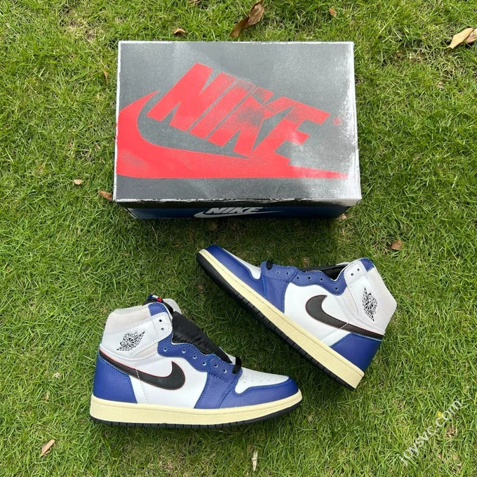 AJ1 High Top Black Blue Air Jordan 1 Retro DZ5485-100