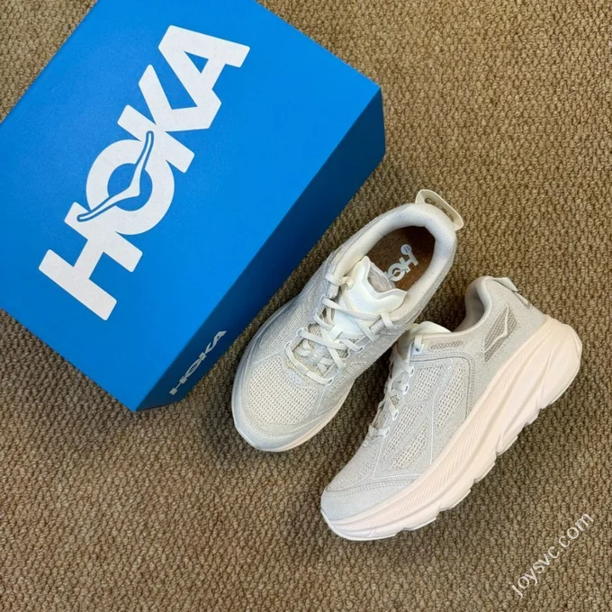 HOKA ONE ONE Clifton 9 GTX Waterproof White Canvas 1162135/ACL