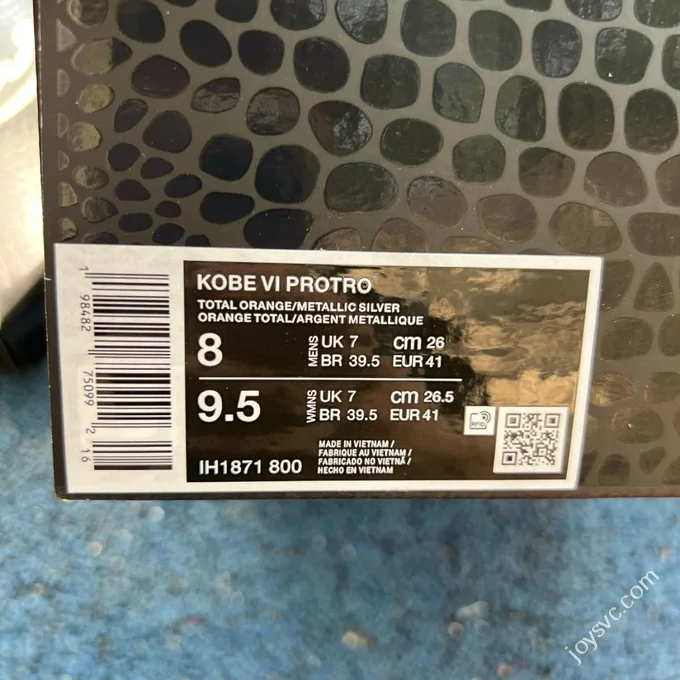 OG Pure Original Nike Kobe 6 Protro Total Orange IH1871-800
