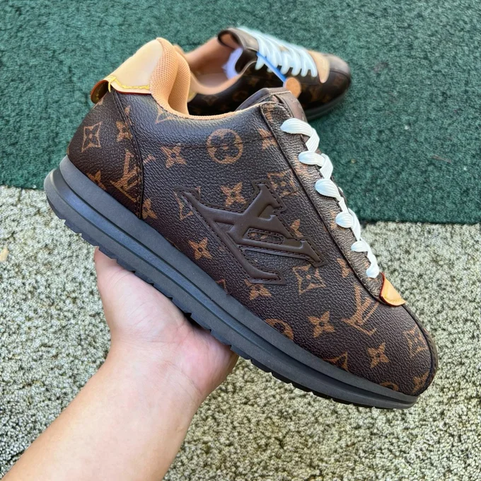 LV Football Shoes Dark Brown LOUIS VUITTON x Nigo Collaboration FW25