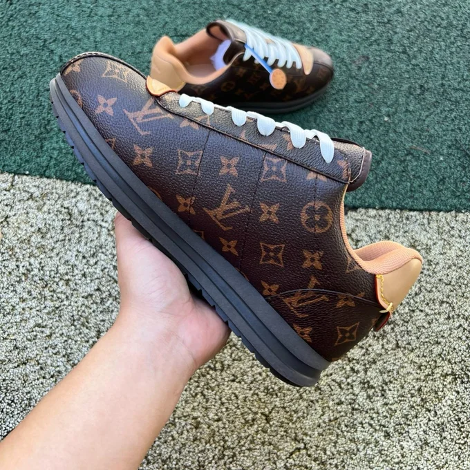 LV Football Shoes Dark Brown LOUIS VUITTON x Nigo Collaboration FW25