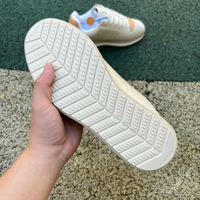 LV Football Shoes Beige Brown LOUIS VUITTON x Nigo Collaboration FW25