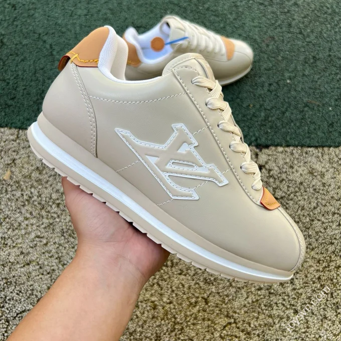LV Football Shoes Beige Brown LOUIS VUITTON x Nigo Collaboration FW25