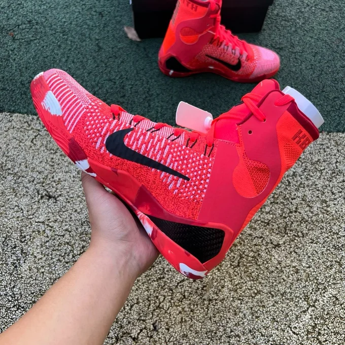 Pure Original Nike Kobe 9 Elite High Protro Red High Top FZ7335-