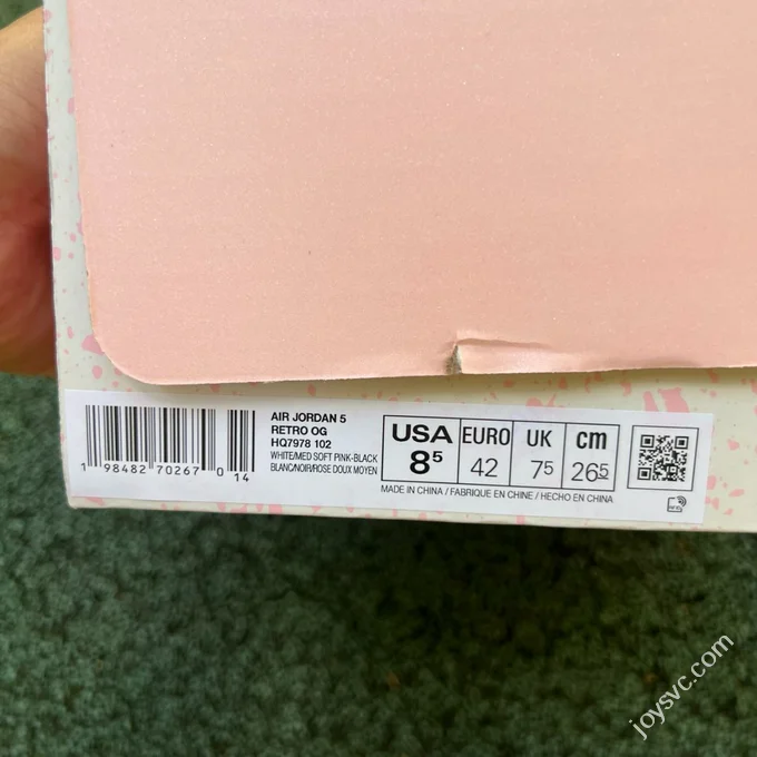 Referee Pure Original AJ5 White Pink 
