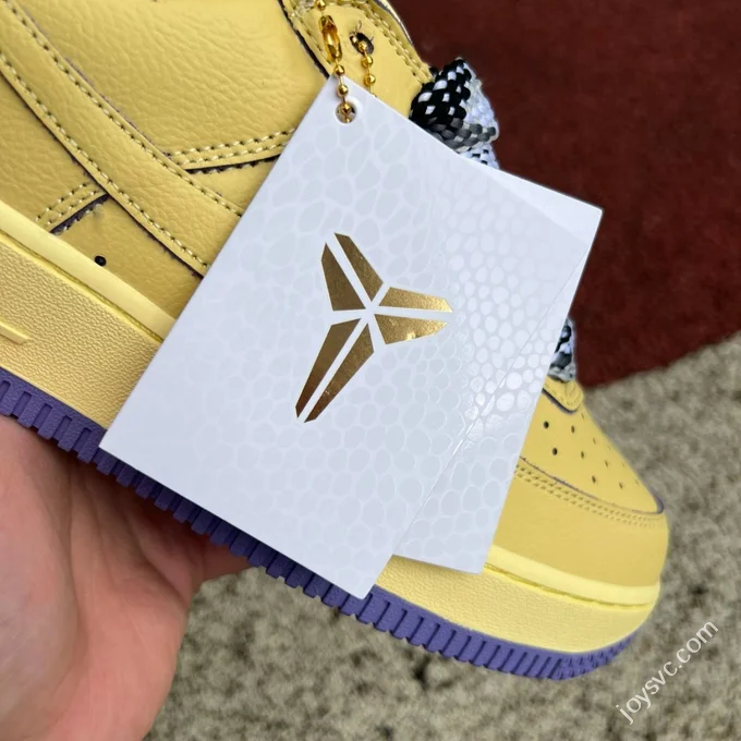 Pure Original Air Force 1 AF1 Kobe Bryant Purple Gold HV9408-700