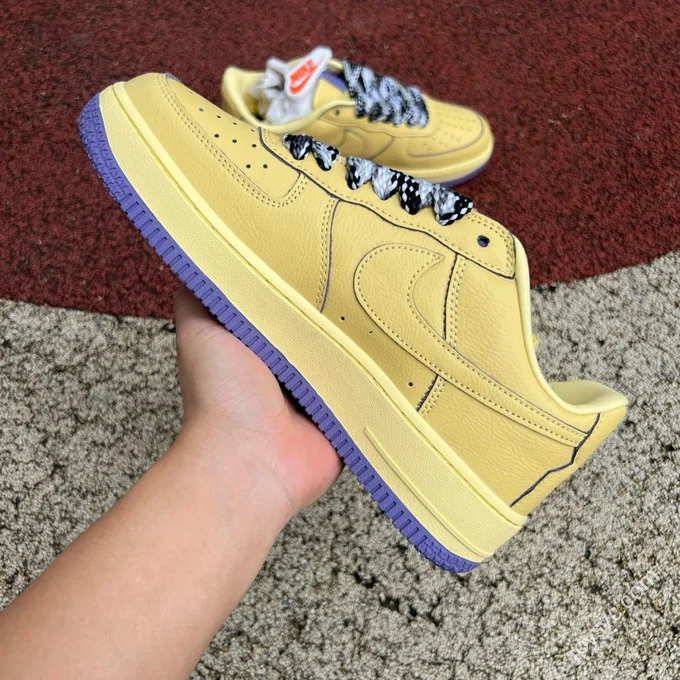 Pure Original Air Force 1 AF1 Kobe Bryant Purple Gold HV9408-700