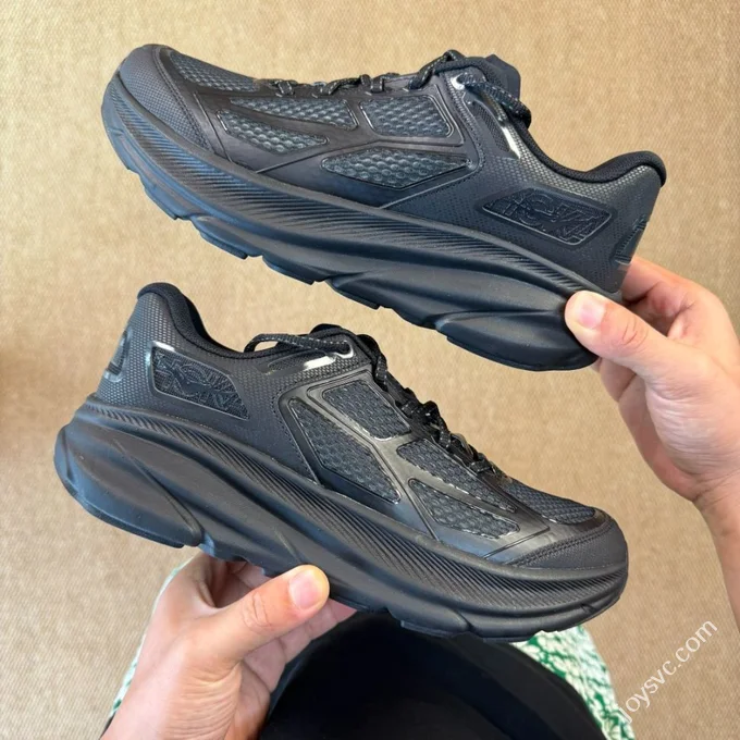 HOKA ONE ONE Clifton 9 Marathon Running Shoes Black 1155370/BBNB