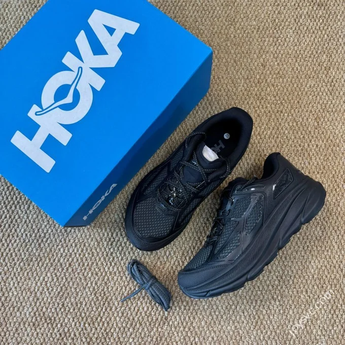 HOKA ONE ONE Clifton 9 Marathon Running Shoes Black 1155370/BBNB