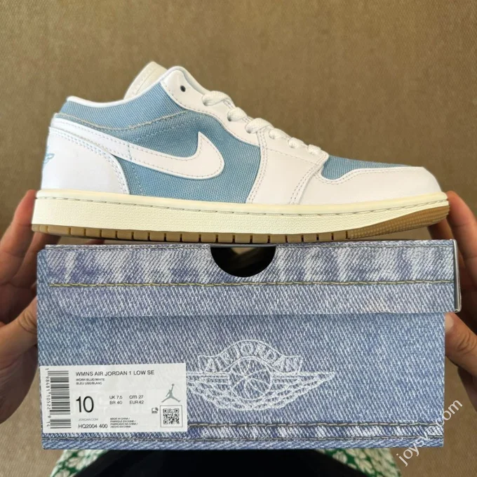 DT Pure Original AJ1 Low Top Denim Blue White HQ2004-400
