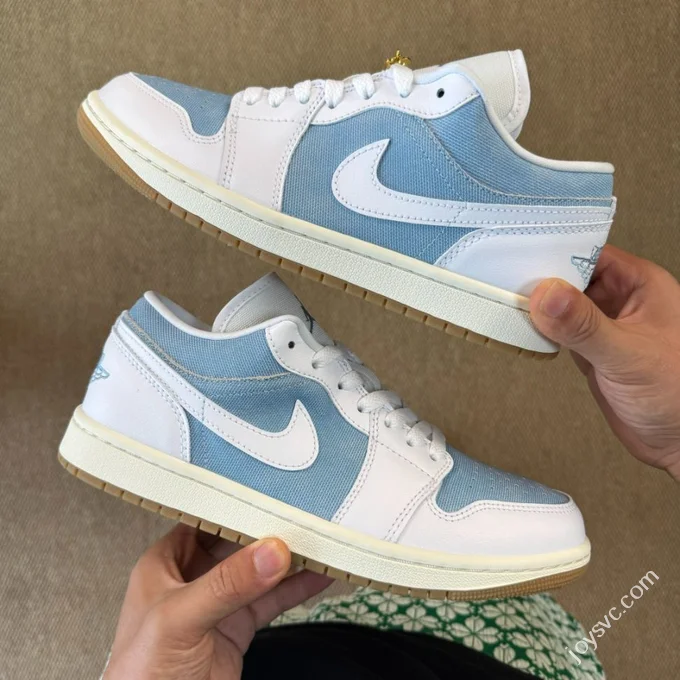 DT Pure Original AJ1 Low Top Denim Blue White HQ2004-400