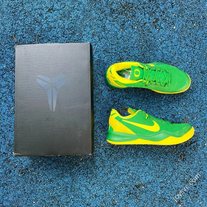 GX Pure Original Kobe 8 Oregon Ducks Green Yellow 