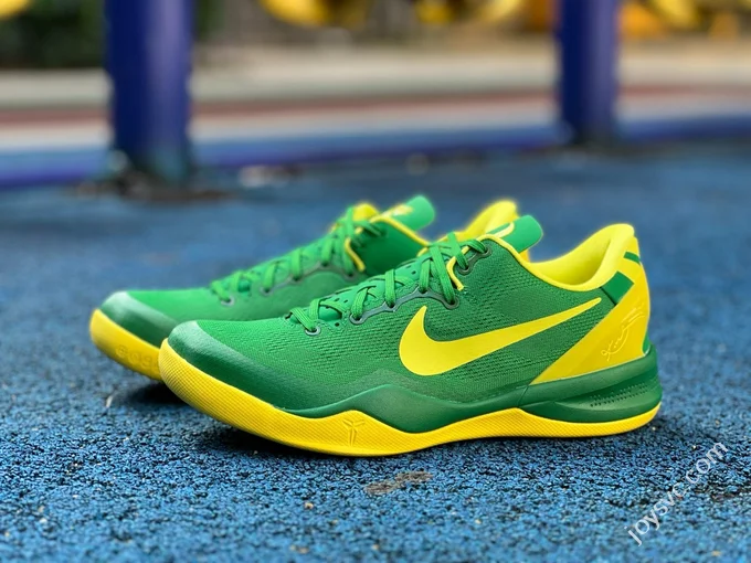 GX Pure Original Kobe 8 Oregon Ducks Green Yellow 