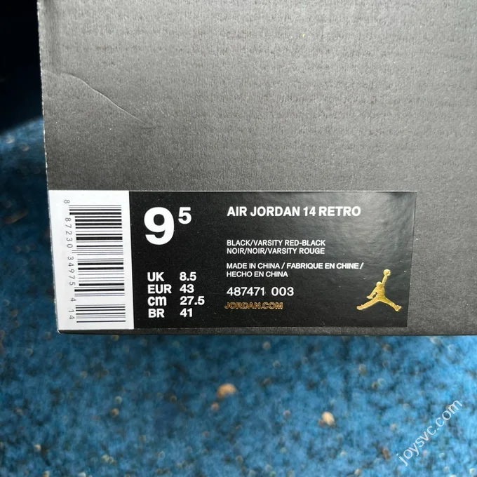Pure Original AJ14 Black Red 