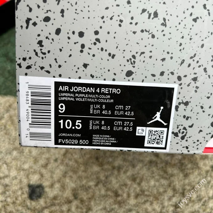 Pure Original AJ4 Lakers OG FV5029-500