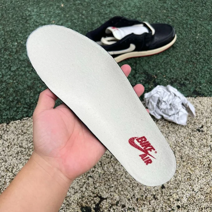 Pure Original AJ1 Low Top White Black Red Nigel Bike IB8958-001