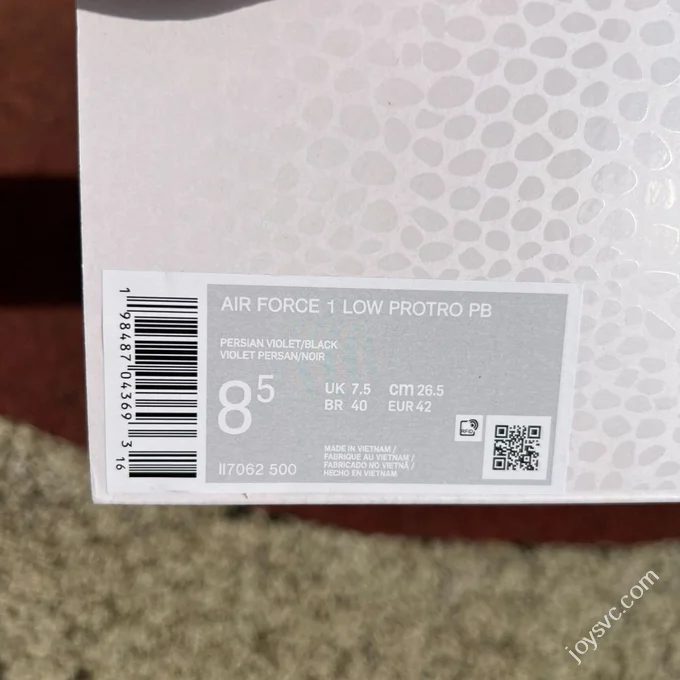 Nike Air Force 1 Kobe AF1 Barcelona Black Purple II7062-500