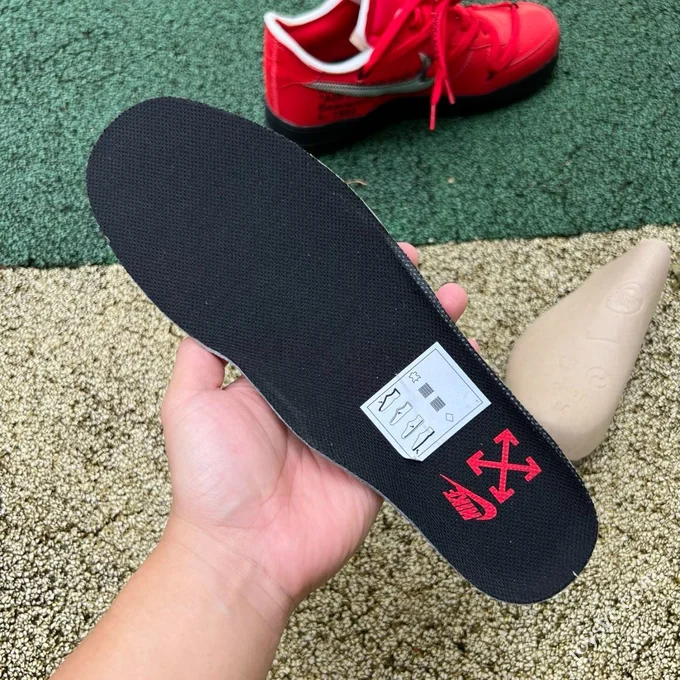 Off-White x Nike Air Force 1 Low Black Red DD1876-600