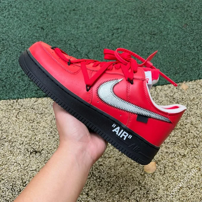 Off-White x Nike Air Force 1 Low Black Red DD1876-600