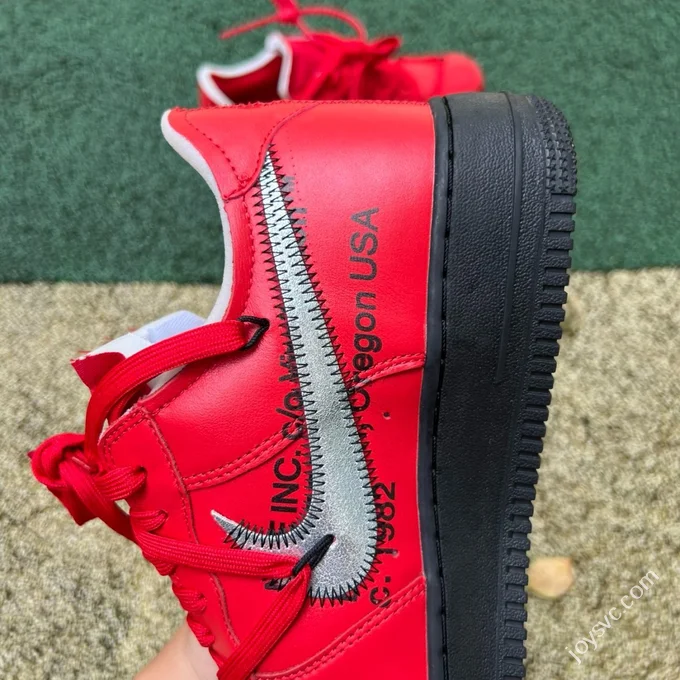 Off-White x Nike Air Force 1 Low Black Red DD1876-600