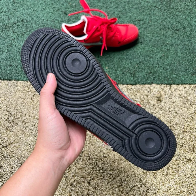 Off-White x Nike Air Force 1 Low Black Red DD1876-600