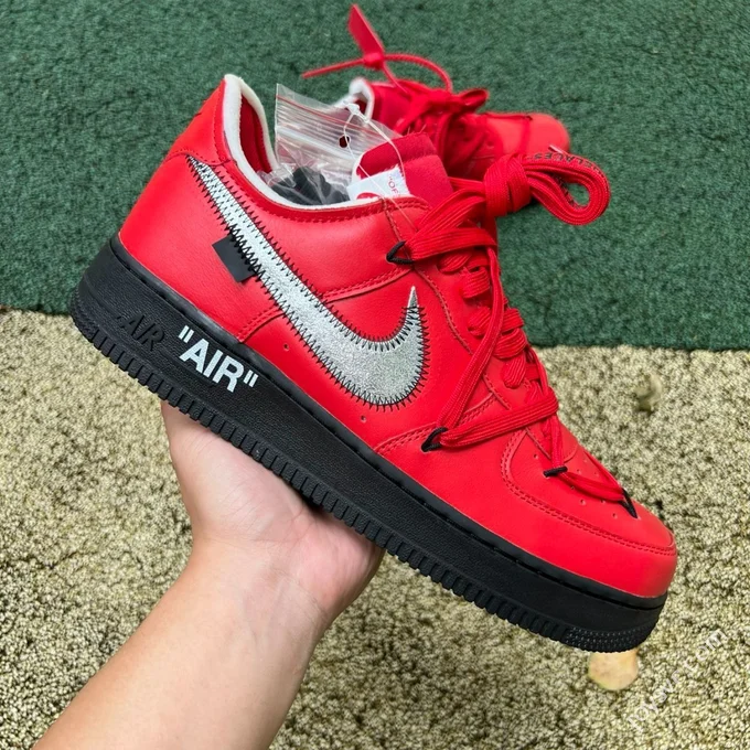 Off-White x Nike Air Force 1 Low Black Red DD1876-600
