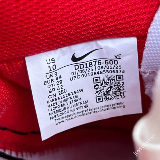Off-White x Nike Air Force 1 Low Black Red DD1876-600