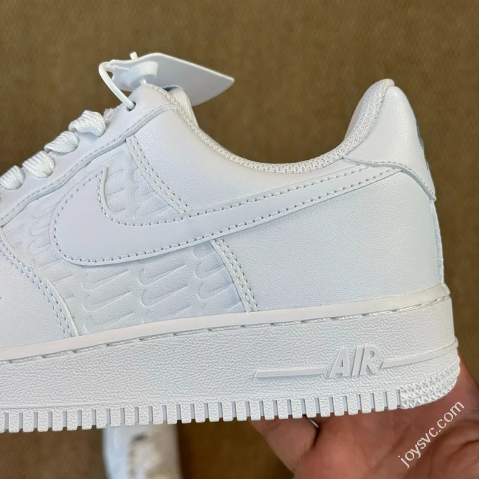 3A Pure Original Air Force 1 AF1 Small Hook White Embossed IH4475-100