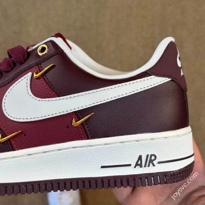 3A Pure Original Air Force 1 AF1 Small Hook Burgundy IR0485-611