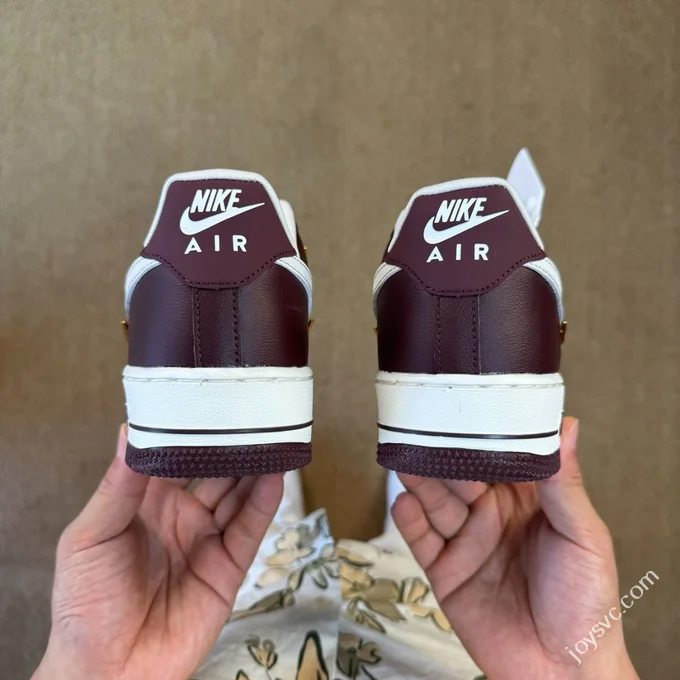 3A Pure Original Air Force 1 AF1 Small Hook Burgundy IR0485-611