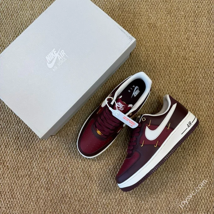 3A Pure Original Air Force 1 AF1 Small Hook Burgundy IR0485-611