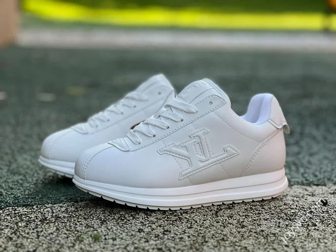 LV Soccer Shoes Pure White LOUIS VUITTON x Nigo Collaboration FW25