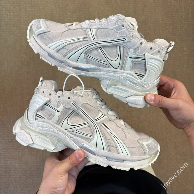 VG Balenciaga Runner 7.0 New Suede Beige White