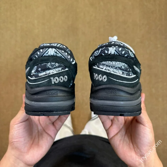 C Version New Balance NB1000 x Atmos Black White M1000BW