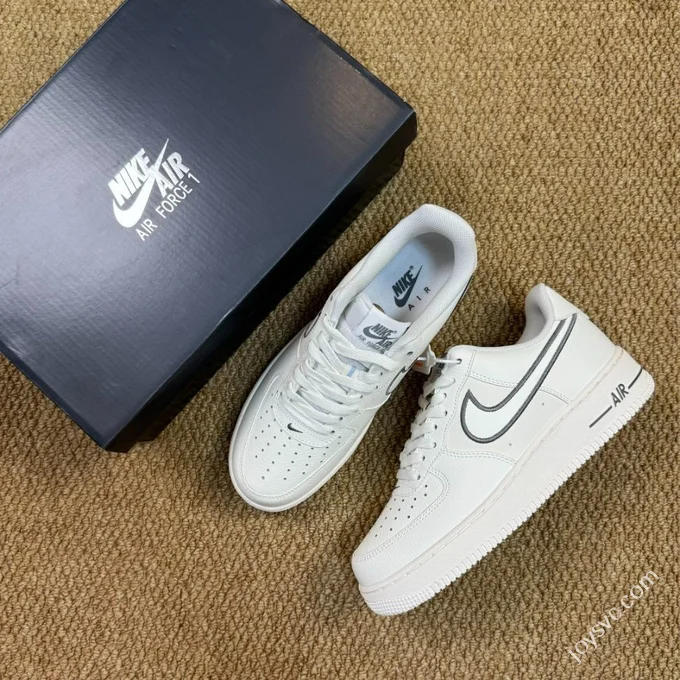 3A Pure Original Air Force 1 AF1 Splice Beige White IB7677-101