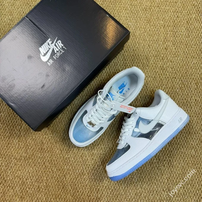 3A Pure Original Air Force 1 AF1 Translucent Sea Salt Blue IB5724-100