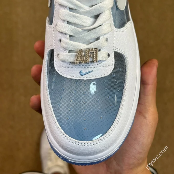 3A Pure Original Air Force 1 AF1 Translucent Sea Salt Blue IB5724-100