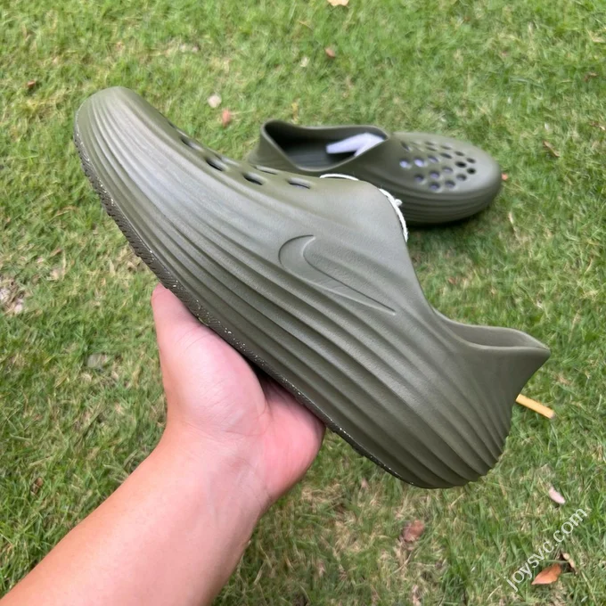 LW Pure Original Nike ReactX Rejuven8 Olive Green Clogs HV5060-201
