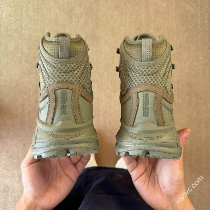 Pure Original Hoka ONE ONE Ultra High Top Military Green Trail Running Shoes 1129958/BOIG