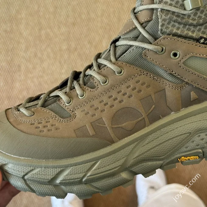 Pure Original Hoka ONE ONE Ultra High Top Military Green Trail Running Shoes 1129958/BOIG