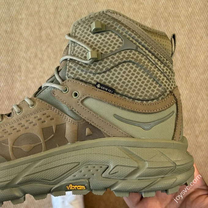 Pure Original Hoka ONE ONE Ultra High Top Military Green Trail Running Shoes 1129958/BOIG