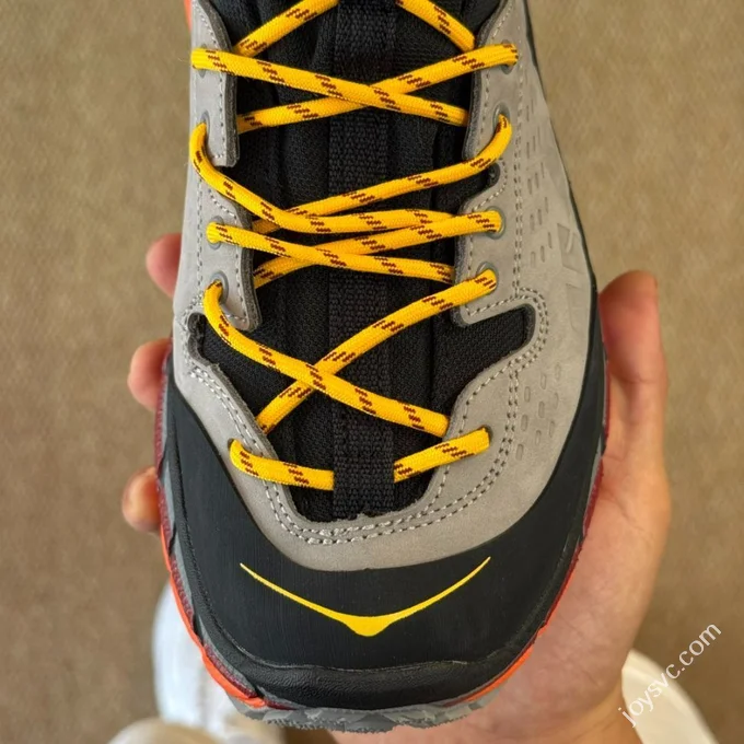 Pure Original Hoka ONE ONE Ultra High Top Black Grey Red Trail Running Shoes 1129958/BCPPP
